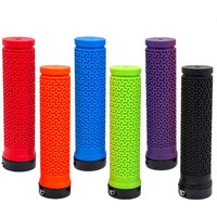Bicycle Handlebar Grip Shock Absorption Mountain Bike BMX Grips Rubber MTB Cuffs Anti-Slip Lock on Bike Grip