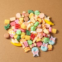 15pcs Random Mix Bread Cake Donut Charms Flatback Cabochon Embellishments DIY Scrapbooking for Girls Hairpin Headband Gifts