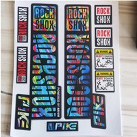 AliExpress NONE 1set Front Fork Stickers for MTB Waterproof Color Changing Decal for SRAM Pike Bicycle Forks