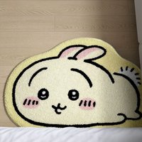 HOT Ssle Chiikawa Cartoon Rug Anime Hachiware Usagi Plush Floor Mat Bathroom Non-Slip Carpet Car Cushion Soft Living Room Decor