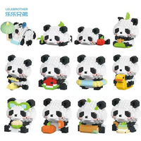 HUIOIBAO Mini Cute Panda Micro Building Blocks DIY City Building Toys 3D Diamond Model Animal Bricks Children Gift