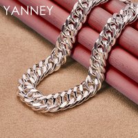 10MM 925 Sterling Silver 20/24 Inches Snake Chain Necklace For Men Women Fashion Hip Hop Charm Gift Jewelry Wedding