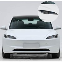 For Tesla Model 3 2017-2026 High-Gloss Smoke Black Pre-Cut TPU Headlight Protection Film PPF Kit Anti-Scratch Vinyl Wrap Cover