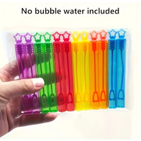 Mini Star Bubble Wand Empty Tube Plastic Clear Bubble Stick Tube DIY Bubble Toy Party Kids Gift