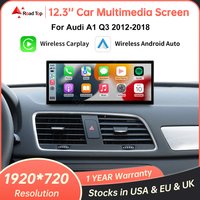 12,3'' Linux Bildschirm Auto Multimedia Display Für Audi A1 Q3 2012-2018 mit Wireless CarPlay Android Auto Airplay Autolink Funktion
