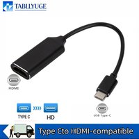 4K 30Hz Type C to HDMI-Compatible Adapter Converter USB C to HDMI ForMacBook Pro Air iPad Pro Samsung Galaxy S10/S9 USB-C HDMI