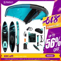Spatium Inflatable Downwind Board Surfing Kifting Surfing Handheld Inflatable Wind Wing Foil Board with Paddle for Watersports