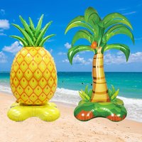 Aluminum Foil Balloon 60inch Pineapple And Coconut Tree Shaped Decorative Balloon Suitable Decorating Various Festival Venues