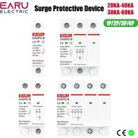 SPD Surge Protector Device Arrester Low Voltage House Surge Voltage Protection for AC Power 1P 2P 3P 4P 20KA-40KA 30KA-60KA