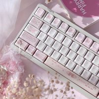 Ins Style Girl Keycaps 139 Keys Cherry Profiled PBT Double Shot Japanese Keycap for MX Switch Alice ANSI ISO Layout Keyboard Kit