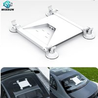 MISSUN 4 Suction Cups and 2 Brackets For Starlink Mini Mount Suction Cup Car Sunroof Suction Mounting Bracket RVs Boats Proof