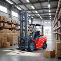 1T Electric Forklift with 9 Inch Smart Touchscreen, Reverse Camera & Lithium Power for Warehouse Use - Customized