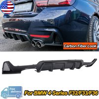Für BMW 4er F32 F33 F36 Heckdiffusor Carbon-Optik 420i 428i 430i 435i 440i 2014-2020 M Sport Heckstoßstangenlippe