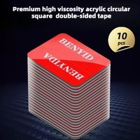 Premium high viscosity acrylic circular square Vhb double-sided tape, waterproof car ornament fixing transparent adhesive tape