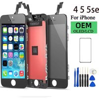 for Apple iPhone 5 5SE 5C Screen Glass LCD Display Touch Digitizer Assembly with Frame and Tools A1453 A1457 A1518 A1528 A1530