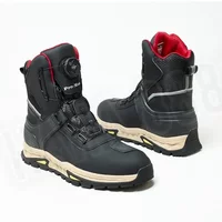 AliExpress Motorcycle Men Boots Waterproof Breathable Anti-fall Rider Road Racing Casual Boot Gear Shift Rubber Sole Reflective Bike Shoes