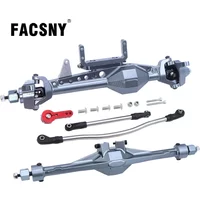 CNC Aluminum Front and Rear Straight Axles Set For 1/10 RC Crawler Car Axial SCX10 III AXI03007 Axle Upgrade Parts