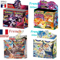 360P French Pokémon TCG: Ecarlet & Violet Etsncelles Astral Radiance Obsidian Flames Booster Box Pokemoned Card Game 36 Pack Box