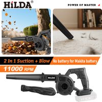 HILDA 2IN1 Cordless Electric Air Blower Dust Collector Computer Cleaning Tool Compatible with Makita Battery Power Tools