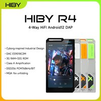 HiBy R4 ES9018Q2M*4 Android12 Odtwarzacz muzyczny HiFi MP3 Audio Bluetooth WiFi DSD256 MQA 16x USB DAC Wzmacniacz słuchawkowy 11 godzin 4.7'' OPA1652