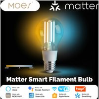 MOSE Tuya Matter WiFi ampoule à Filament intelligente E27 lumière d'économie d'énergie réglable APP télécommande Alexa GoogleHome pour commande vocale