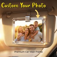 Personalized Gift for Him Anniversary - Custom Photo Car Visor Clip, Romantic Drive Safe Gift, Unique Couples Keepsake,