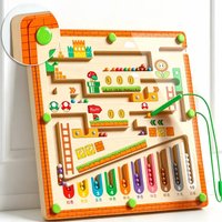 Magnetic Maze Ball Toy Montessori Early Education Puzzle Children's Attention Logical Thinking 3-4 Years Old Children