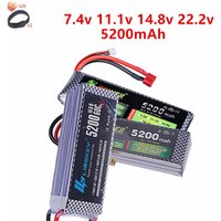 2s 3S 4s 6s 5200mah Lipo Battery 7.4v 11.1V 14.8v 22.2v RC Battery with XT60 T for RC Car Drone Helicopter Boat