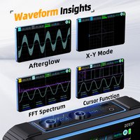 FNIRSI 2C53P Cyfrowy oscyloskop z ekranem dotykowym + Multimetr + Generator sygnałów 3w1 Dwukanałowy 50MHz Automatyczny Oscyloskop Narzędzia