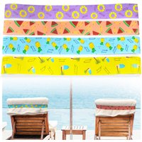 2 Pcs Towel Bands for Beach Chairs Colorful Windproof Beach Towel Straps Elastic Bed Sheet Storage Belt Durable Bands Cruise