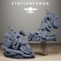 Orkaz Biker Boss-Tough resin High detail Miniature-Tabletop Wargame Accessories-Unpainted gray model