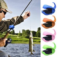 Fishing Pole Clips 6 Pieces Portable Reusable Anti-slip Fly Fish Gear Fishing Rod Holder for Holiday Birthday River Lake Shallow