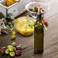 HRBAJ-Suitable For Kitchen Seasoning Bottle Olive Oil Glass Oil Bottle Household Oil Pot Leak-Proof Glass Oil Pot Oil Pot Set