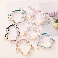 Charm Natural Shell Woven Rope Bracelet for Women Men Couple Boho Jewelry Handmade Briaded Adjustable String Party Wrist Gift