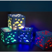 LED Night Light Game Torch Lamp Coolie Lamp Toy Model Atmosphere Night Light Ornament Ore Lamp Color-changing Bottle Mining Lamp