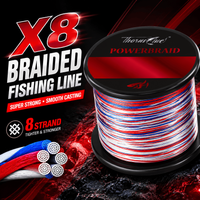 Premium 8-Strand Braided Fishing Line, Multi-Color PE Super Strong High-Performance Saltwater Freshwater Durable Line