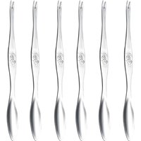 6pcs Stainless Steel Crab Shape Die Cast Quick Shellfish Lobster Cracker Seafood Tools Clip Needle Fork Picks Pincer Nut Set