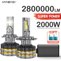 HYNBYZJ 2000W H7 H4 Led Headlight 2800000LM H1 Car Bulbs H3 H8 H9 H11 HB3 9005 HB4 9006 9012 9007 9008 Headlamp 6000K Led Lights