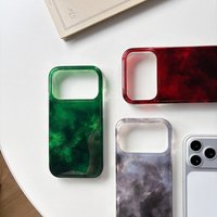 Advanced Art Red Green and Gray Gradient Tin Foil Pattern Shock Proof Phone Cover Case for iPhone 17 16 15 14 13 Pro Max Air
