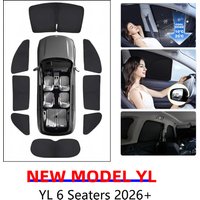 For Tesla New Model Y YL 2026 Sun Shade Front Rear Side Window Privacy Sunshade Windshield Visor Outdoor Camping Blind Shading