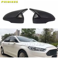 Rearview Mirror Cover Side Reversing Mirror For Ford Mondeo Fusion MK5 2013-2020 Carbon Look Ox Horn Rear View Mirror Cover Trim