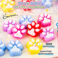 5/10/20pcs Mini Cat Claw Funny Colorful Soft Halloween Christmas Party Pack Fillers for Pressure Reduction Cartoon Style