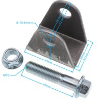 Shock Absorber Flat Fork Bracket Lifting Lug with Screw for Motorcycle ATV Dirt Pit Bike