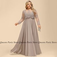 Plus Size Mother of The Bride Dress Customized Lace Bolero Jacket Sweetheart Chiffon A Line Mother Guest Party Gown Weddings