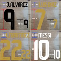 2023-2024 Football Team Home And Away Digital Patches iron-on Solid Color Customized Player Name Soccer Athlete Namesets Men