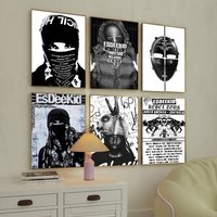 Singer EsDeeKid Poster Suitable For Home Living Room Bedroom Office Bar Wall Decoration Sticker