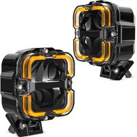 Super Bright LED Work Light Bar for Car Offroad Truck SUV ATV Motorcycle White & Amber Drl 12v Led Lamp Driving Light Spotlight
