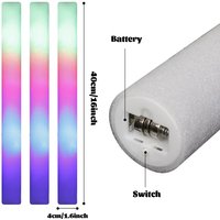 5/10pcs LED Glow Sticks Colorful RGB Glow Foam Stick for Christmas Birthday Wedding Glow in The Dark Party Supplies
