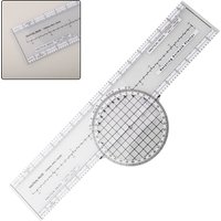Aerial Plotter Azimuth Rotation Slide Ruler Navigation Engineering Ruler CRP Aviation Navigation Plotter