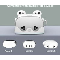 Charging Dock for Meta Quest 3S VR LED Charging Station Display Stand and Controller Mount for Meta Quest 3S/3/2 VR Headset